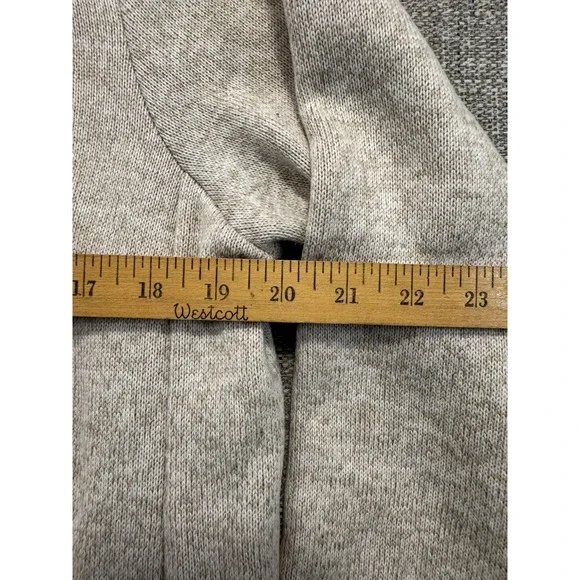 Lands' End Women's Beige Zip Up And Snap Up Jacket Size Large With Pockets - Picture 4 of 14